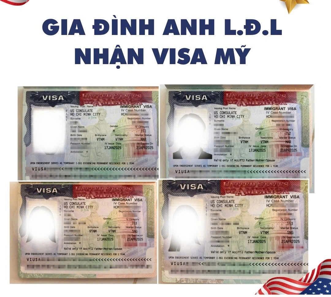 CHÚC MỪNG GIA ĐÌNH ANH LINH NHẬN VISA ĐỊNH CƯ MỸ  - Thành công diện EB-3 – Cả gia đình cùng chạm tay đến giấc mơ Mỹ