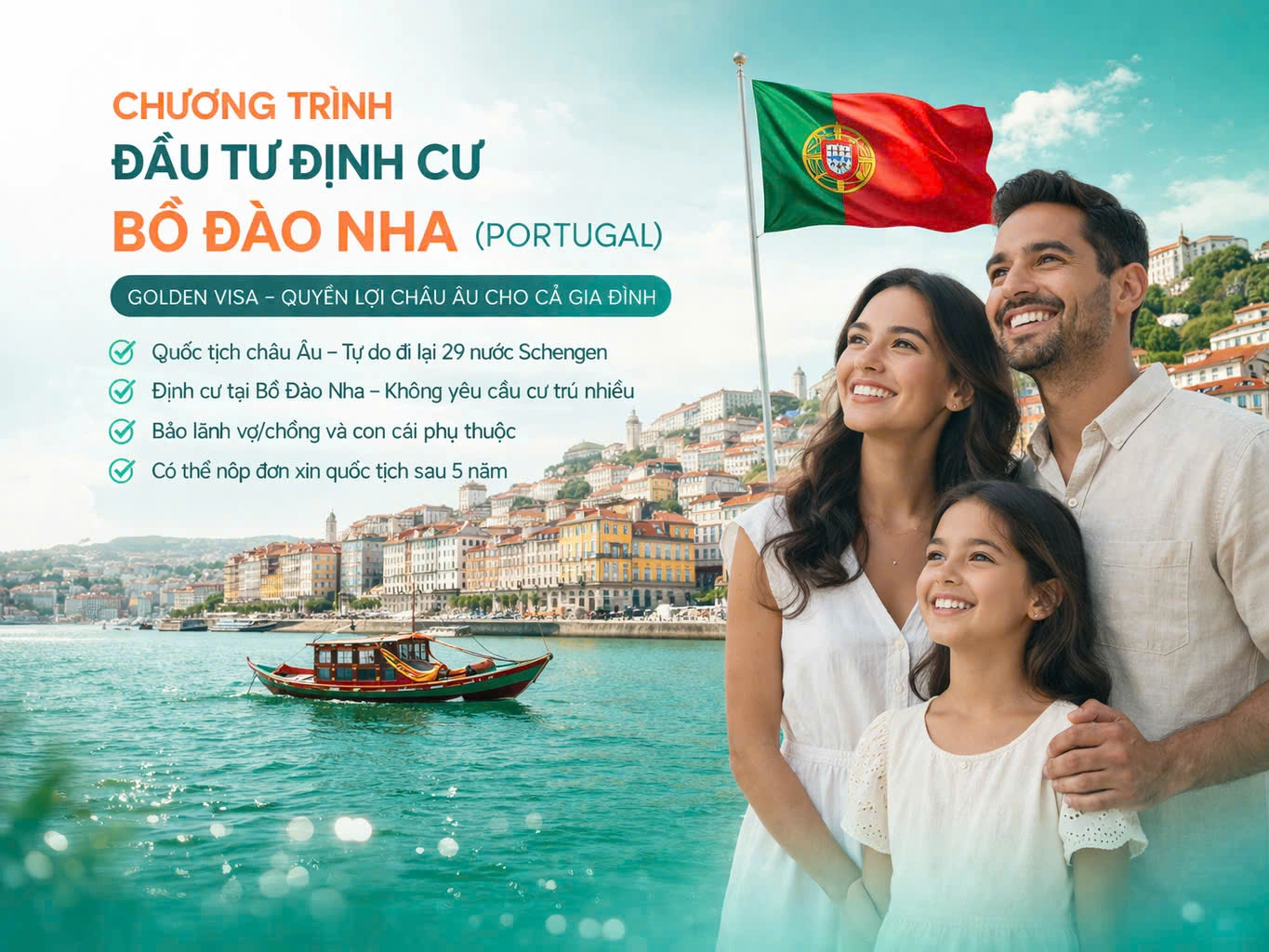CHƯƠNG TRÌNH ĐẦU TƯ ĐỊNH CƯ BỒ ĐÀO NHA