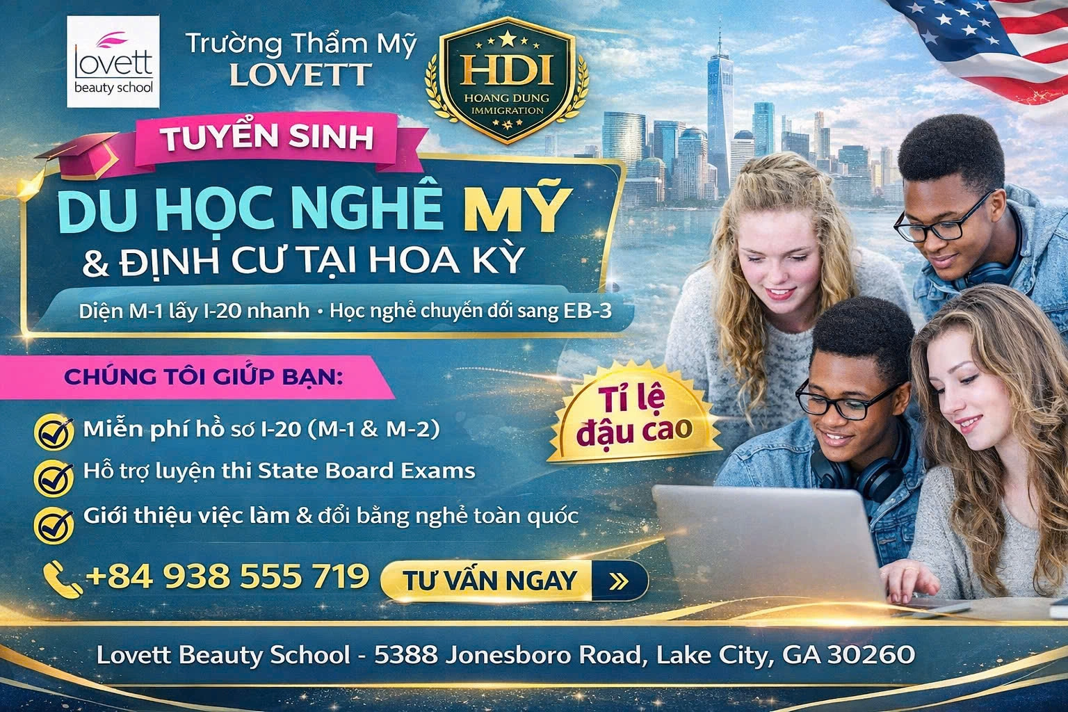 Du học nghề Mỹ diện M-1 – Cơ hội học nghề & định cư tại Hoa Kỳ