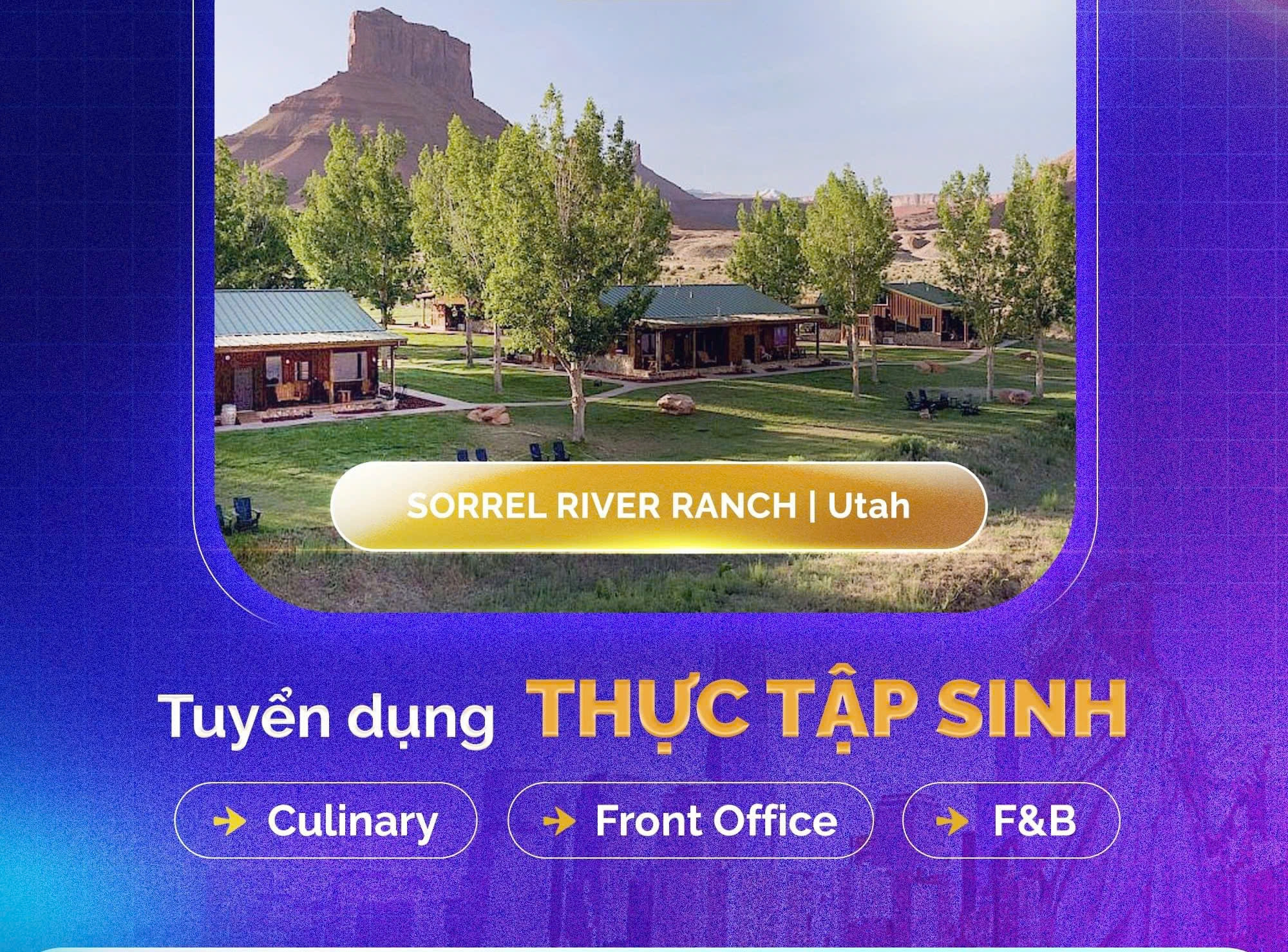 TUYỂN DỤNG J1 MỸ – THỰC TẬP SINH KHÁCH SẠN 4–5  Làm việc tại các resort & khách sạn cao cấp tại Mỹ
