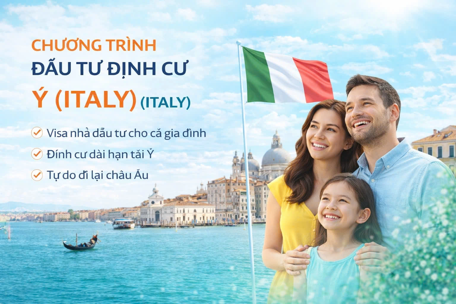 CHƯƠNG TRÌNH ĐẦU TƯ ĐỊNH CƯ Ý (ITALYA)