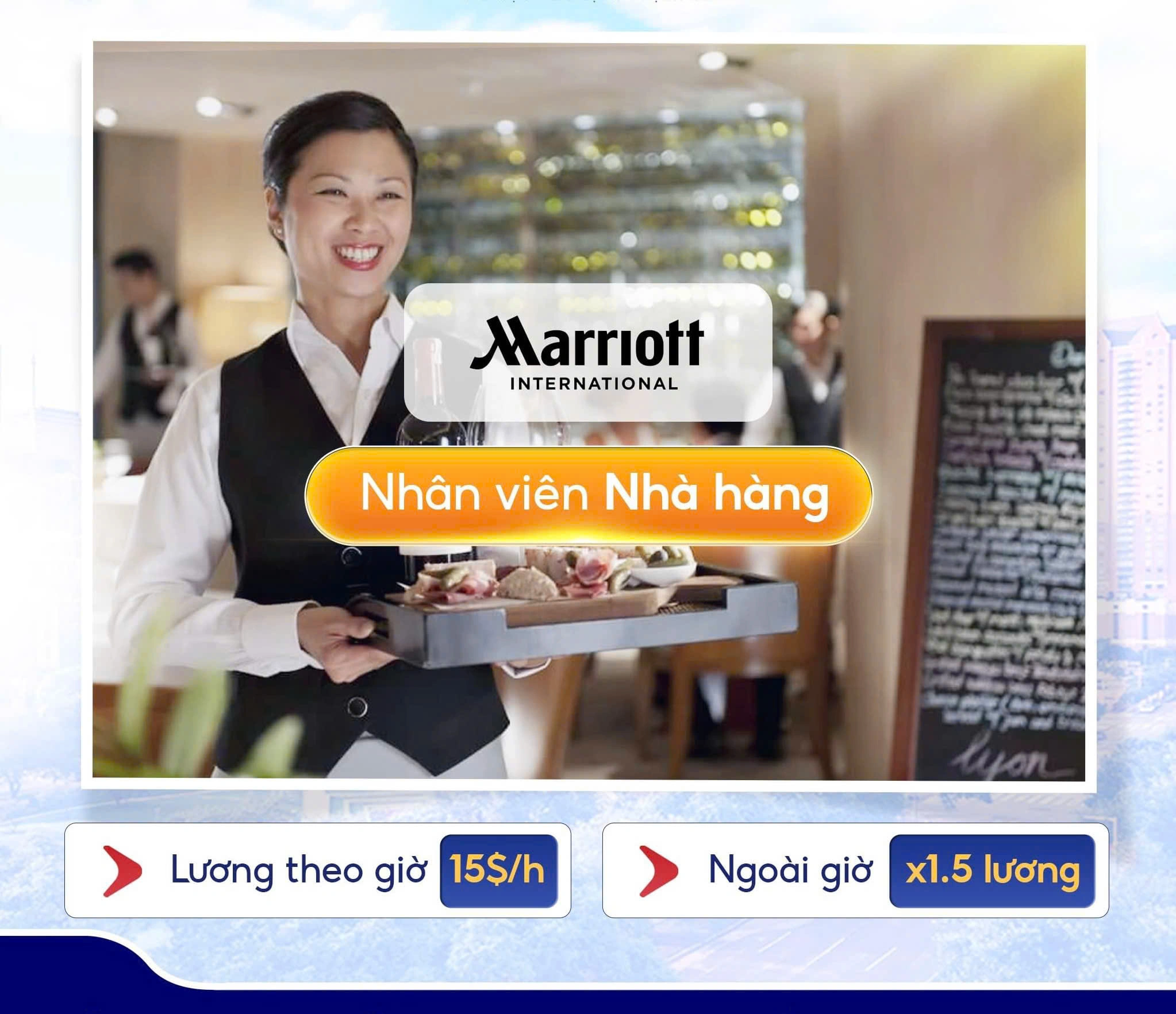TUYỂN DỤNG J1 MỸ – TẬP ĐOÀN MARRIOTT  Cơ hội làm việc tại chuỗi khách sạn hàng đầu thế giới