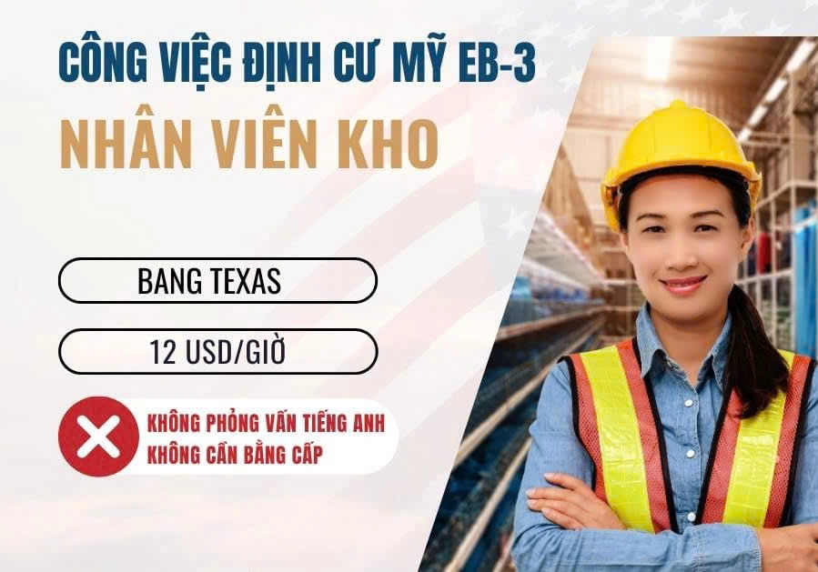 TUYỂN DỤNG EB-3 – VIỆC LÀM ĐỊNH CƯ MỸ 2026